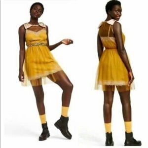 Rodarte Mustard Tulle Dress